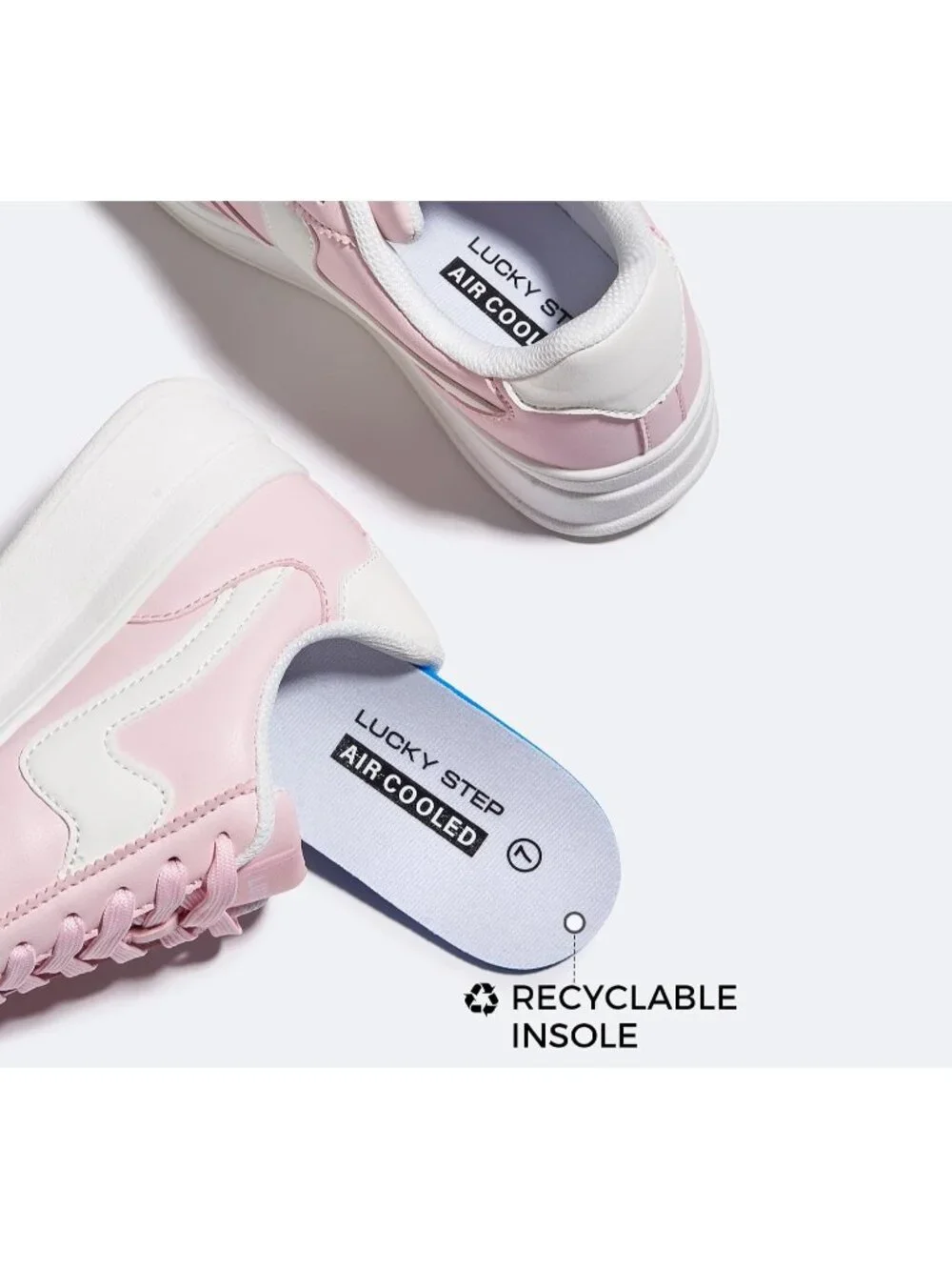🆕Women's Pink Platform Fashion Sneakers Thick Sole Casual Walking Shoes